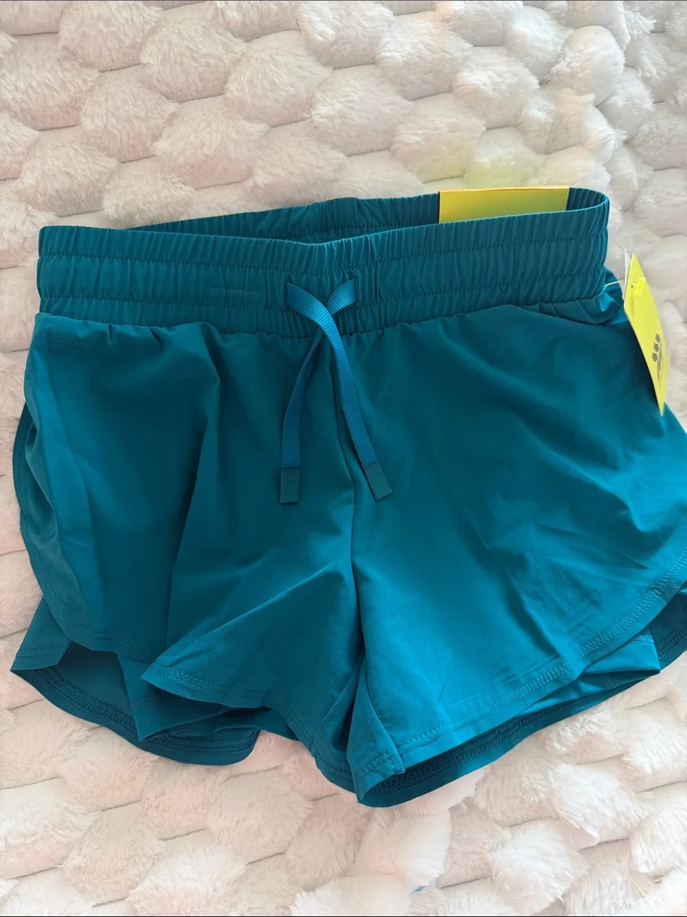all in motion Teal Girls' Athletic Shorts with Drawstring
